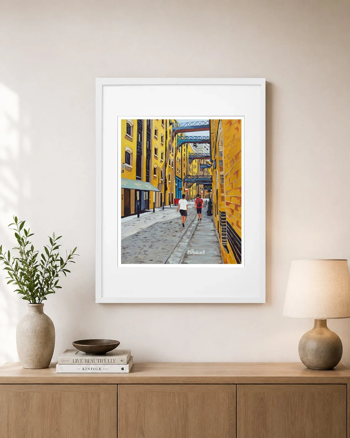 Shad Thames Limited Edition London Print: A Burst of Cadmium